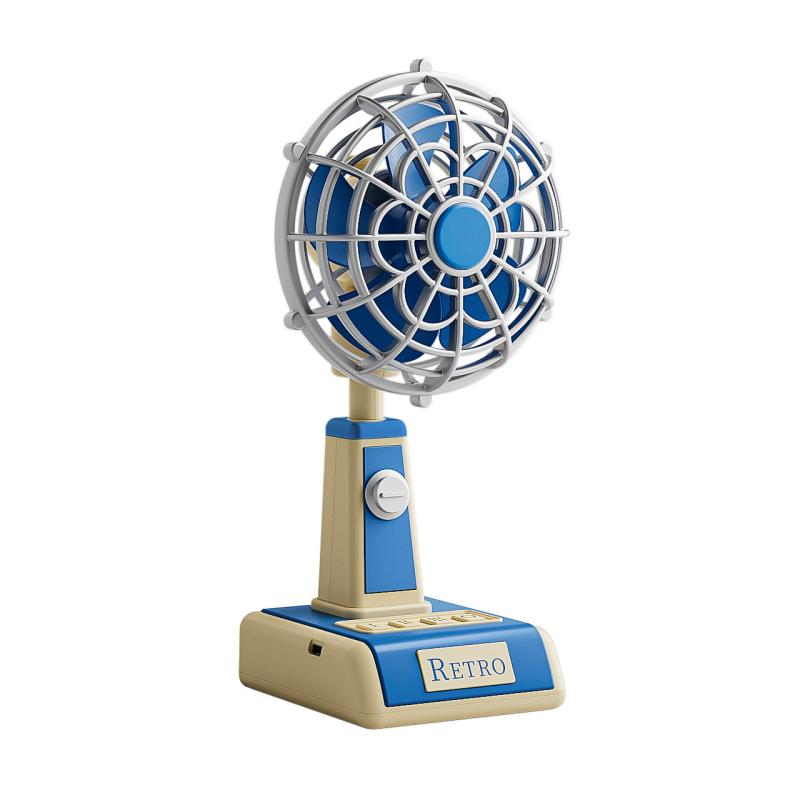 Desktop Fan Usb Rechargeable Quiet Cooling Portable Vintage Mini Fan With 3 Speeds Powerful Airflow For Home Outdoor Travel синій
Desktop Fan Usb Rechargeable Quiet Cooling Portable Vintage Mini Fan With 3 Speeds Powerful Airflow For Home Outdoor Travel синій