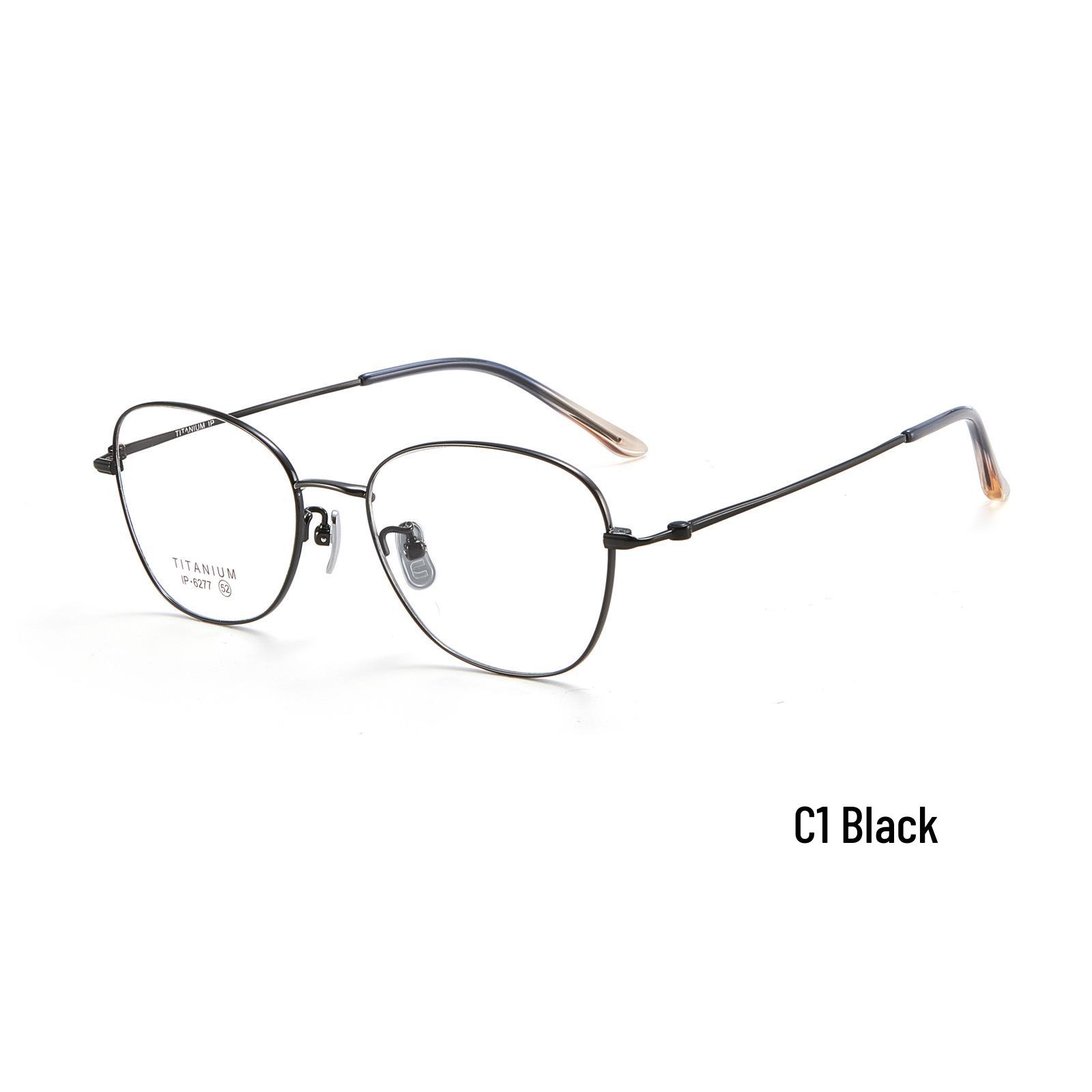 Agile Elegant Oval Retro 8g Pure Titanium Eyeglasses Frame with Ceramic Nose Pads and Anti-slip Titanium Legs, Myopia Compatible чорний
Agile Elegant Oval Retro 8g Pure Titanium Eyeglasses Frame with Ceramic Nose Pads and Anti-slip Titanium Legs, Myopia Compatible чорний