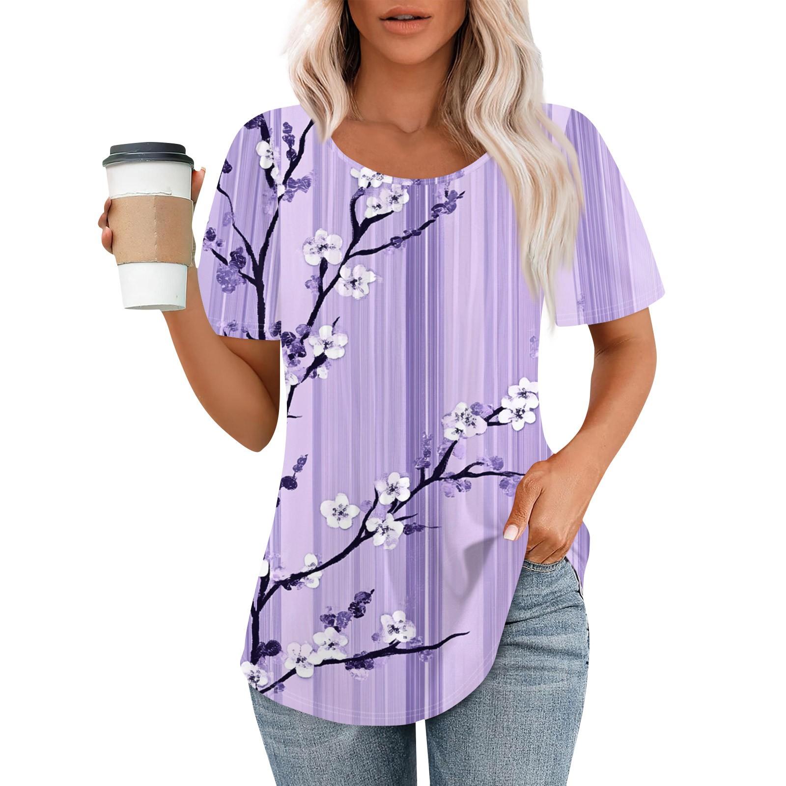 Women s Fashionable Casual Pleated Round Neck Striped Flower Printed Short Sleeved T Shirt Top XXXL киноварь
Women s Fashionable Casual Pleated Round Neck Striped Flower Printed Short Sleeved T Shirt Top XXXL киноварь