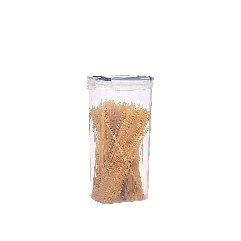 Recipiente de almacenamiento de alimentos transparente, tarro hermético para cereales y snacks
Recipiente de almacenamiento de alimentos transparente, tarro hermético para cereales y snacks
