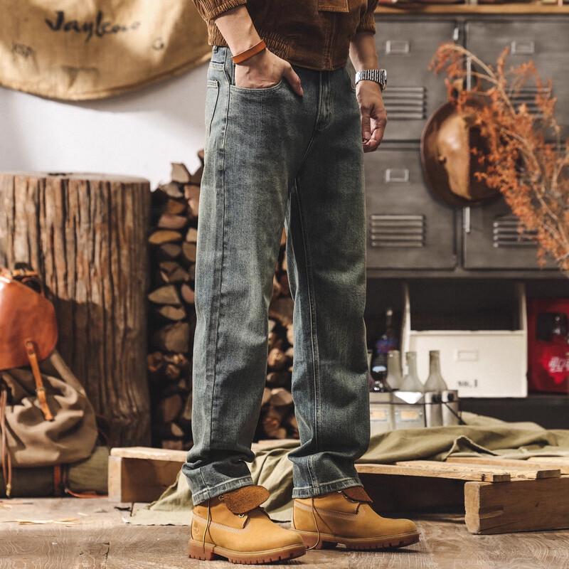 Мужские джинсы Jieluono в американском ретро-стиле, вываренные, прямого кроя 40
Мужские джинсы Jieluono в американском ретро-стиле, вываренные, прямого кроя 40