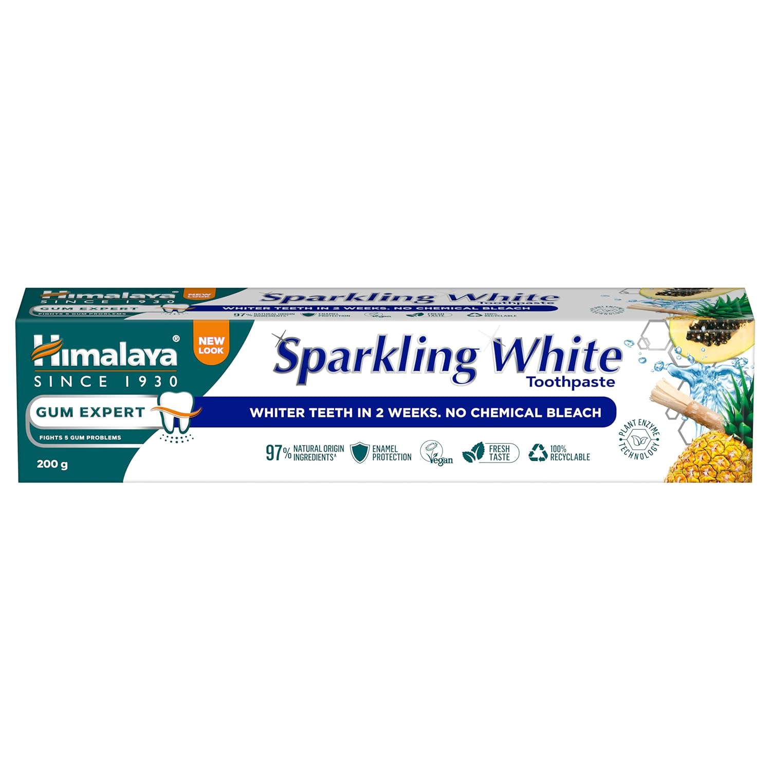 Himalaya Sparkling White Toothpaste Natural Whitening Enamel Safe Oral Care 200gm
Himalaya Sparkling White Toothpaste Natural Whitening Enamel Safe Oral Care 200gm