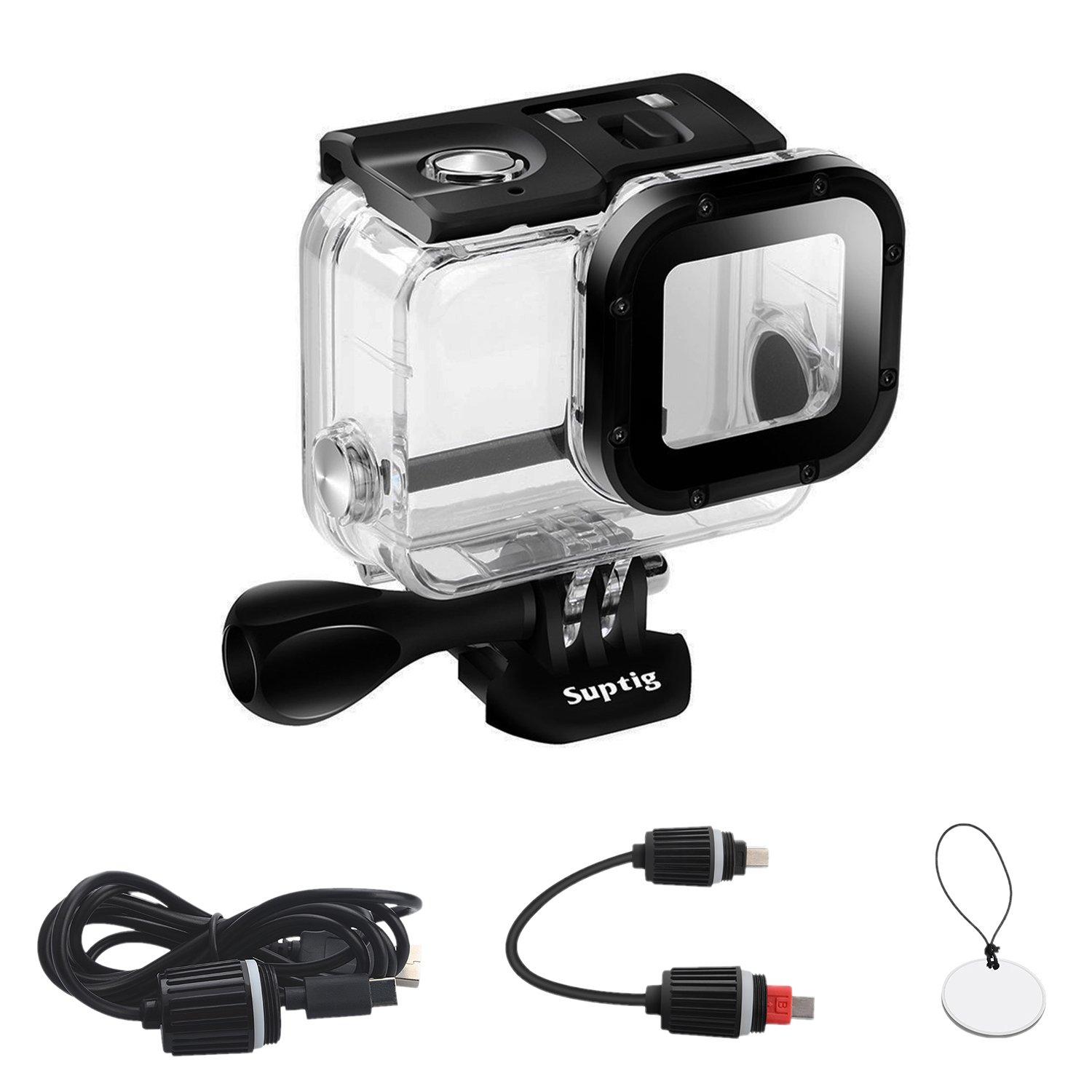 Suptig Replacement Waterproof Case Protective Housing for GoPro Hero 7 Black Hero 5 Gopro Hero 6 for Underwater Waterproof up to 164ft Charging, (50m) чорний
Suptig Replacement Waterproof Case Protective Housing for GoPro Hero 7 Black Hero 5 Gopro Hero 6 for Underwater Waterproof up to 164ft Charging, (50m) чорний