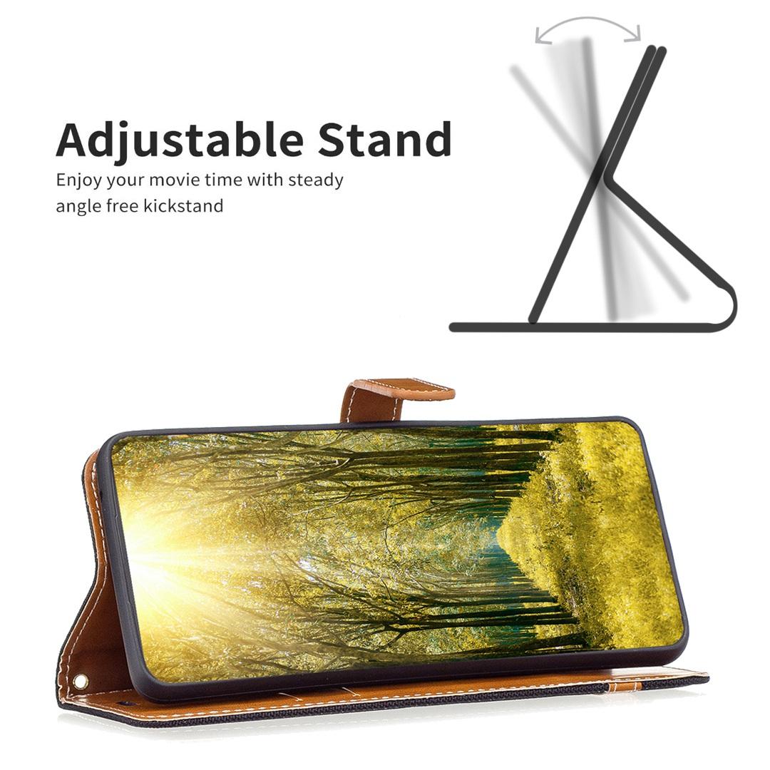 For Samsung Galaxy S23 Ultra Case Jeans Cloth Texture Leather Wallet Mobile Cover with Stand Black
For Samsung Galaxy S23 Ultra Case Jeans Cloth Texture Leather Wallet Mobile Cover with Stand Black
