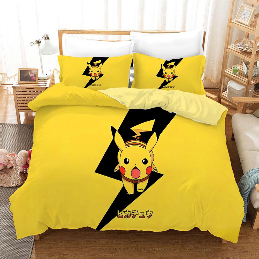 Pikachuzd Bedding Set Cartoon Anime Children Bedroom Quilt Cover Boy Girl Bedclothes Single Double King Pikachu Duvet Cover Gift 135x200cm
Pikachuzd Bedding Set Cartoon Anime Children Bedroom Quilt Cover Boy Girl Bedclothes Single Double King Pikachu Duvet Cover Gift 135x200cm