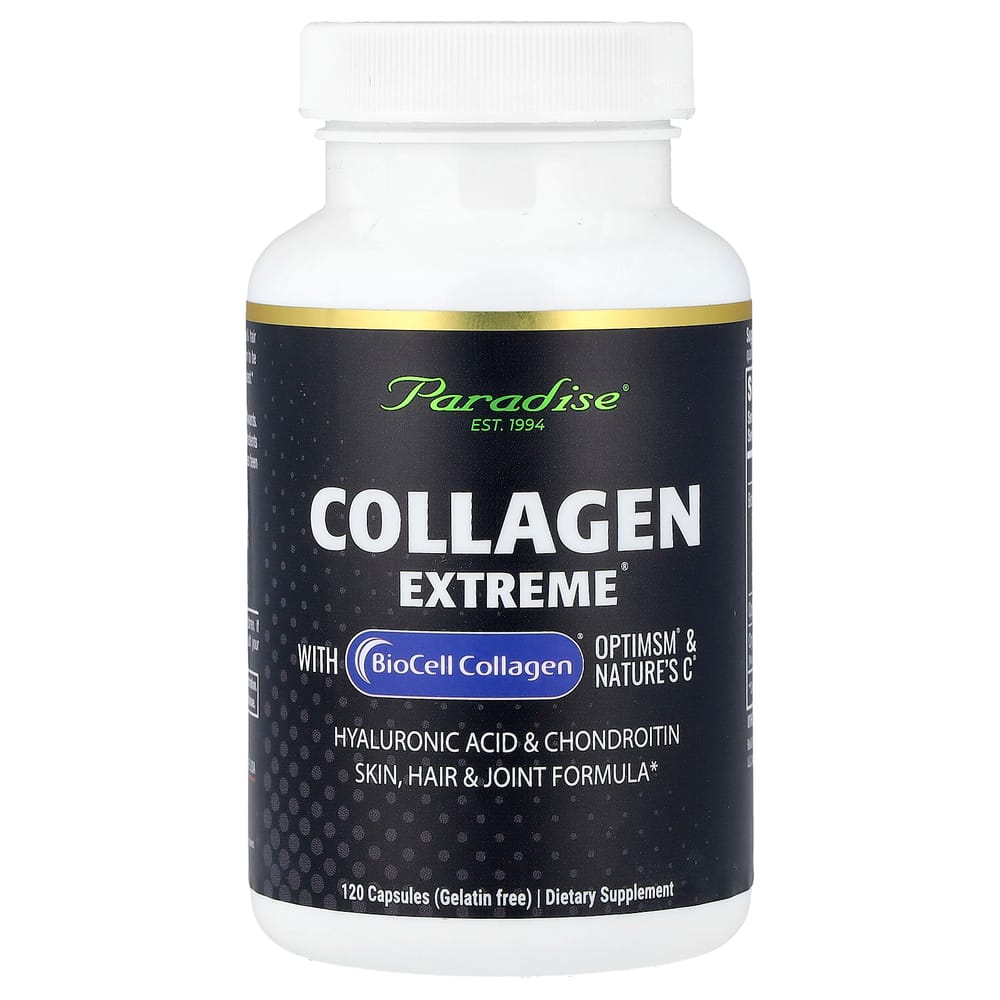 Paradise Herbs Collagen Extreme with BioCell Collagen, OptiMSM & Nature’s C Capsules, 120 Count 120 pcs - 1 ea
Paradise Herbs Collagen Extreme with BioCell Collagen, OptiMSM & Nature’s C Capsules, 120 Count 120 pcs - 1 ea