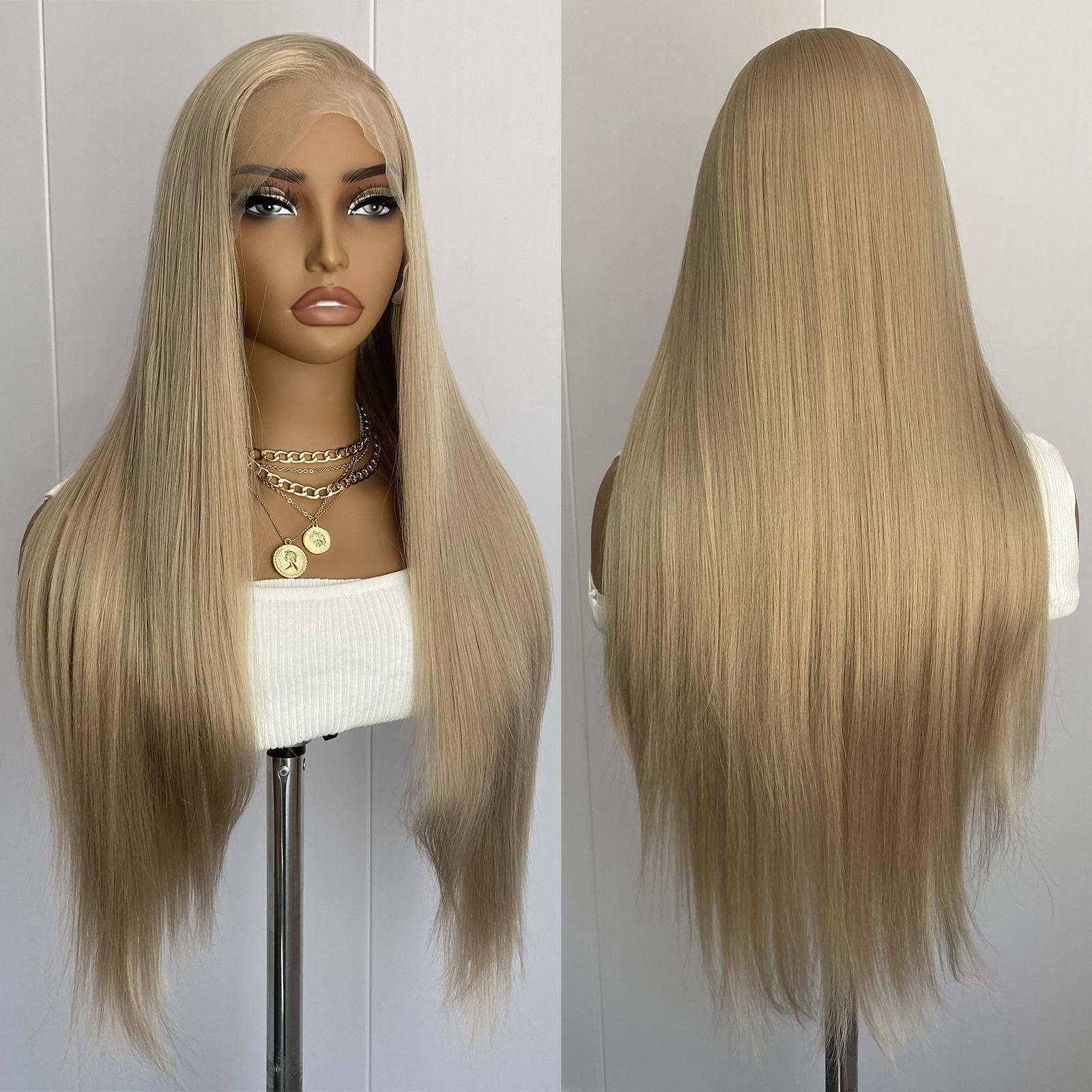 AIMEYA Blonde Long Silky Straight Wig Synthetic Hair Pink Lace Front Wigs 13x4 Heat Resistant Natural Hairline Daily Use Cosplay (as the picture,18inches&Lace Front)
AIMEYA Blonde Long Silky Straight Wig Synthetic Hair Pink Lace Front Wigs 13x4 Heat Resistant Natural Hairline Daily Use Cosplay (as the picture,18inches&Lace Front)