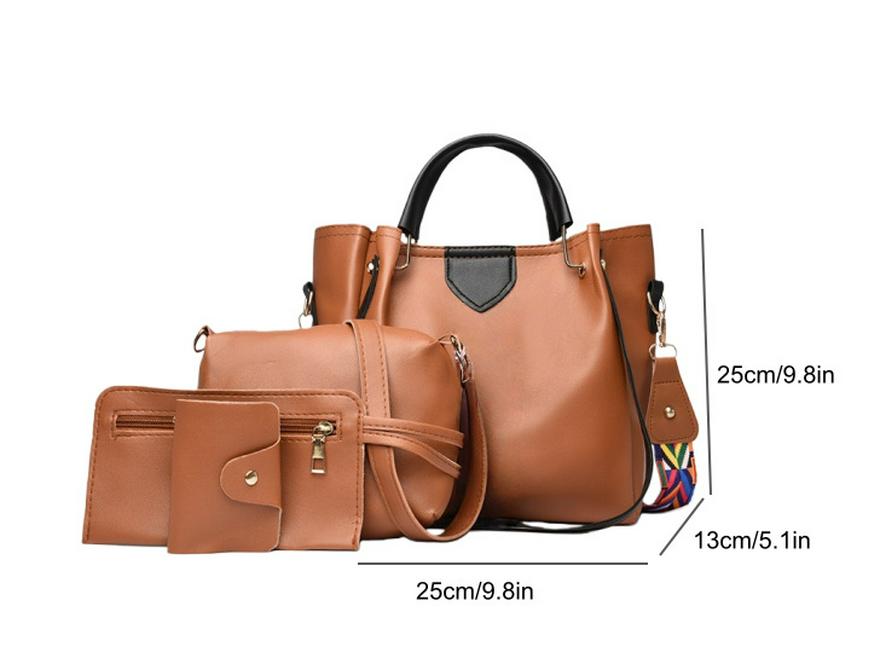 Жіночий європейсько-американський модний набір сумок з 4 предметів на 2024 рік: Мати-Дитина, Сумка, На плече, Через плече, Колекція Сумка-відро.
Жіночий європейсько-американський модний набір сумок з 4 предметів на 2024 рік: Мати-Дитина, Сумка, На плече, Через плече, Колекція Сумка-відро.