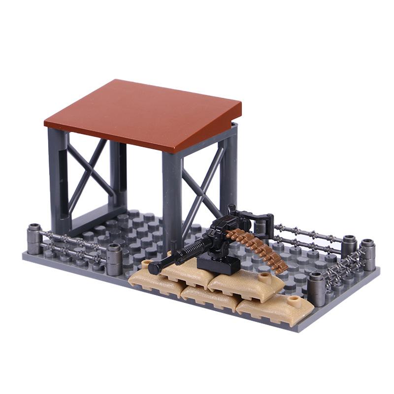 Scene G Mini Sentry Building Sandbag Machine Gun Lookout Tower Military Assembled Building Block
Scene G Mini Sentry Building Sandbag Machine Gun Lookout Tower Military Assembled Building Block