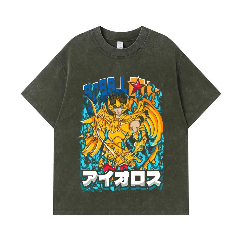 275 GSM Washed T-shirts 100% Cotton Saint Seiya V12 Aiolos Print Unisex Heavy Cotton T Shirt S армия зеленый
275 GSM Washed T-shirts 100% Cotton Saint Seiya V12 Aiolos Print Unisex Heavy Cotton T Shirt S армия зеленый