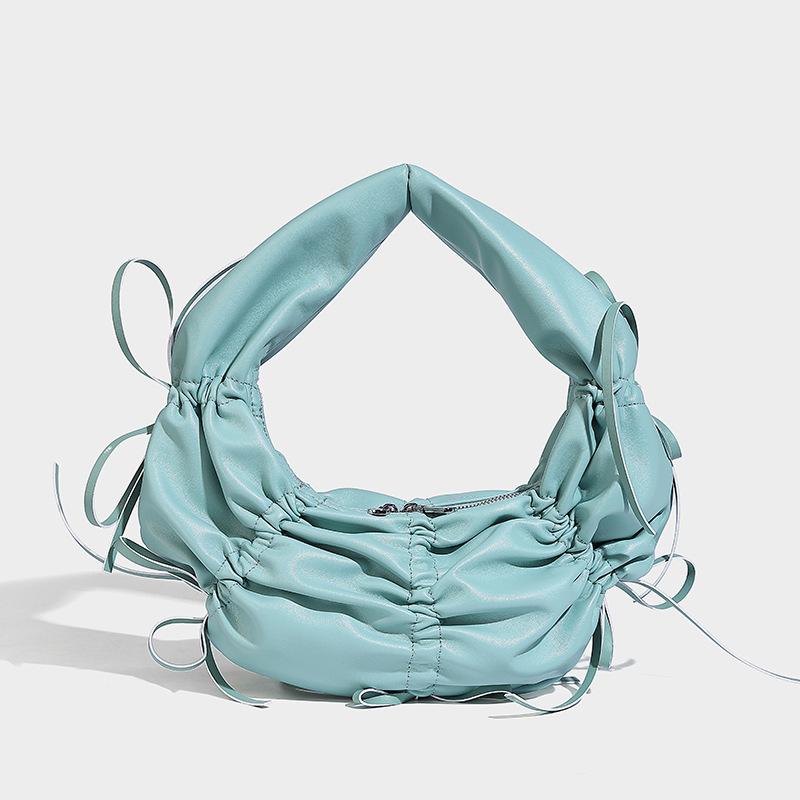 2024 new pleated bow design portable crescent bag, high-end fashion niche trendy shoulder armpit bag синій
2024 new pleated bow design portable crescent bag, high-end fashion niche trendy shoulder armpit bag синій