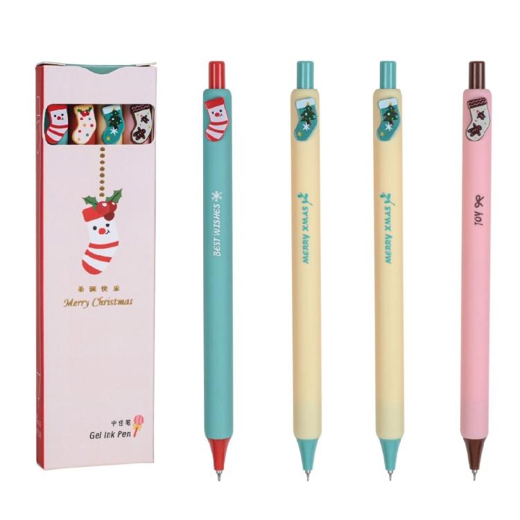 4 Pcs 0.5mm Gel Pen Retractable Neutral Pen Christmas Socks Stationery Pen Writing Pen Gel Ink Pen Journaling Pen 1
4 Pcs 0.5mm Gel Pen Retractable Neutral Pen Christmas Socks Stationery Pen Writing Pen Gel Ink Pen Journaling Pen 1