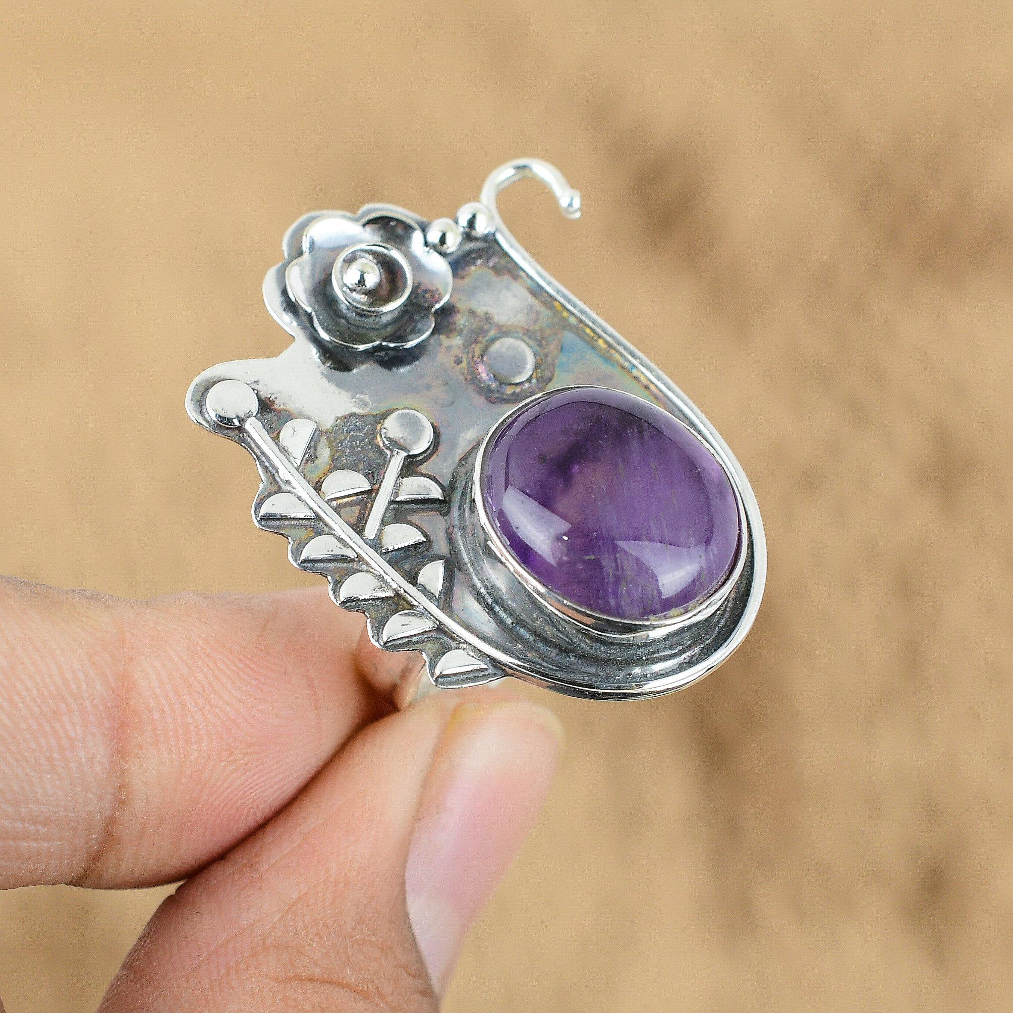 Mothers day Deal African Amethyst Gemstone 925 Sterling Silver Flower Wife Ring Yes
Mothers day Deal African Amethyst Gemstone 925 Sterling Silver Flower Wife Ring Yes