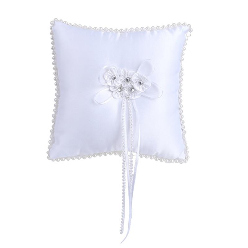 Elegant Square Bridal Rings Cushion Flower Bowknot Decors Rings Pillow for Wedding Ceremony Bridal Event Essential
Elegant Square Bridal Rings Cushion Flower Bowknot Decors Rings Pillow for Wedding Ceremony Bridal Event Essential