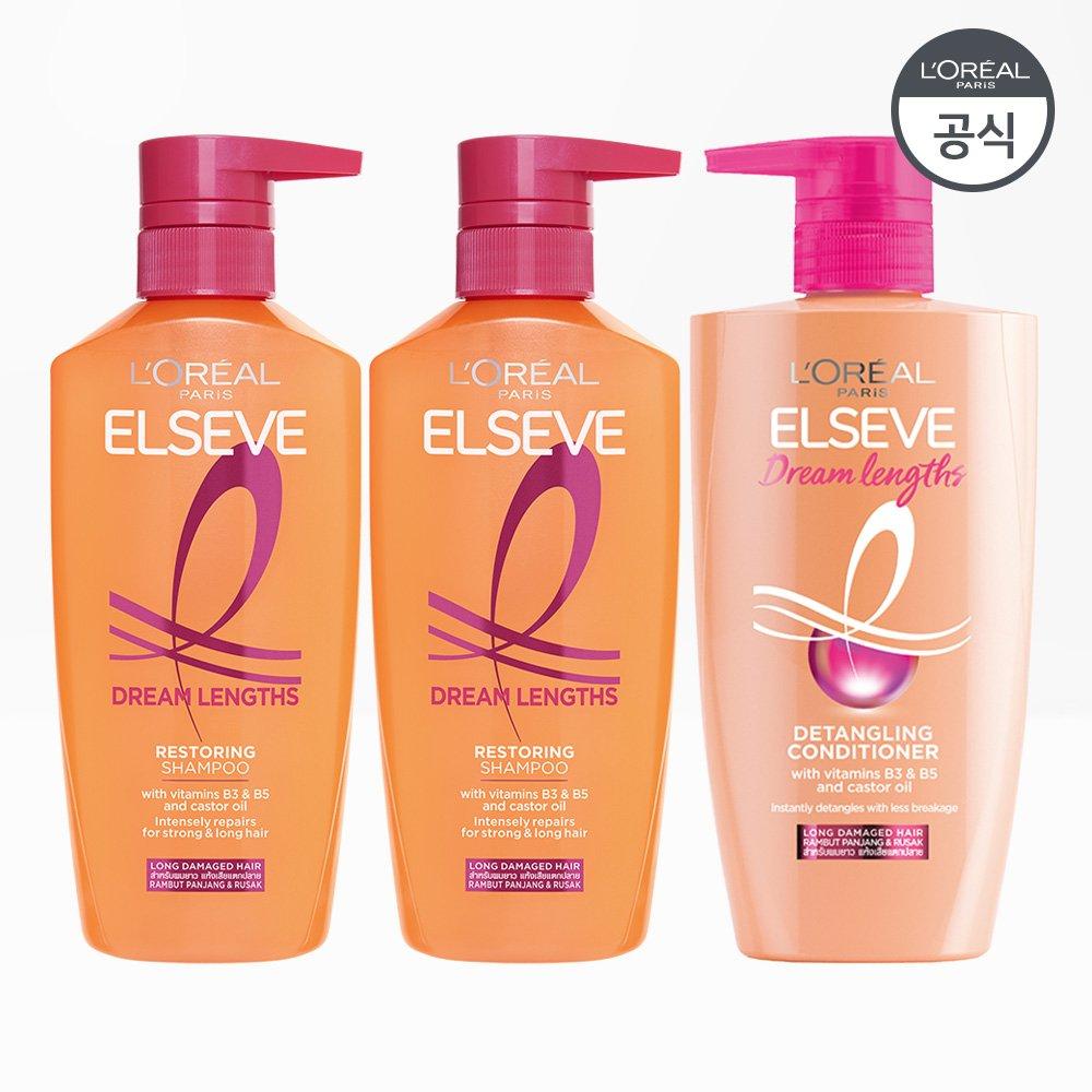 L Oreal Paris Elseve Dream Length Шампунь 410 мл x 2 + Кондиционирующая маска для волос 410 мл
L Oreal Paris Elseve Dream Length Шампунь 410 мл x 2 + Кондиционирующая маска для волос 410 мл