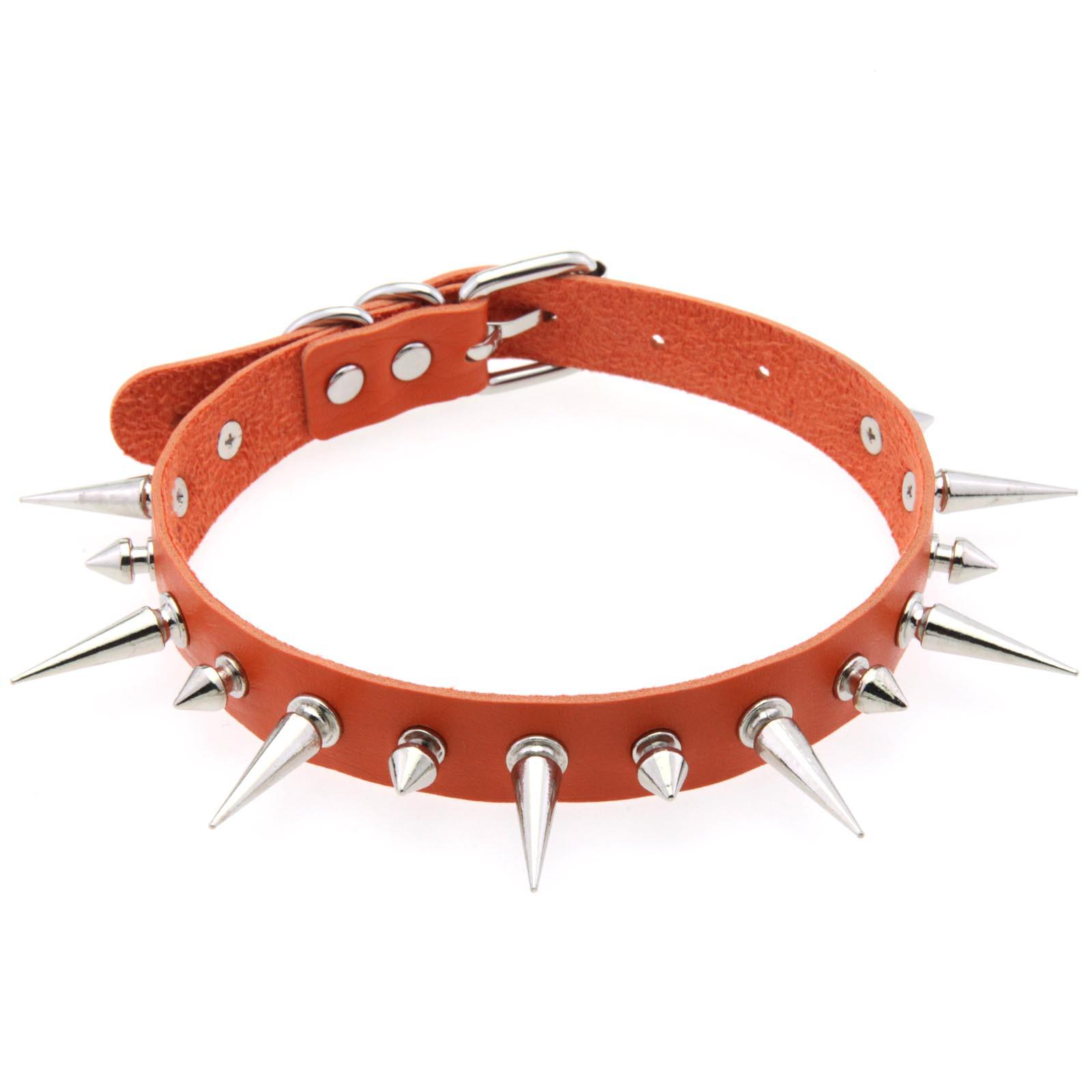 Harajuku Punk PU Leather Multi-Spike Choker Necklace
Harajuku Punk PU Leather Multi-Spike Choker Necklace