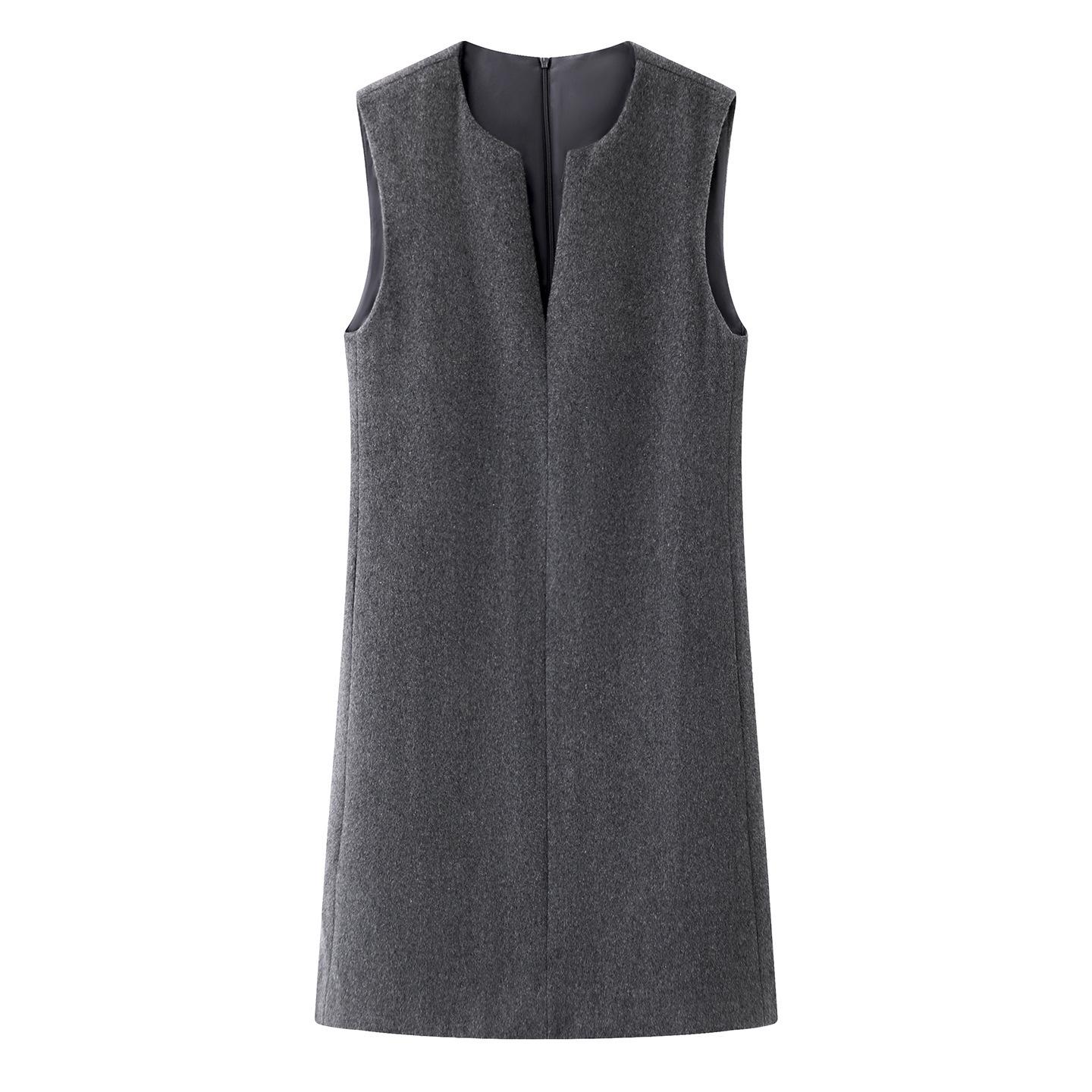 Winter 2025 Grey High-End Wool Sleeveless V-Neck Vest Dress for Important Occasions M
Winter 2025 Grey High-End Wool Sleeveless V-Neck Vest Dress for Important Occasions M
