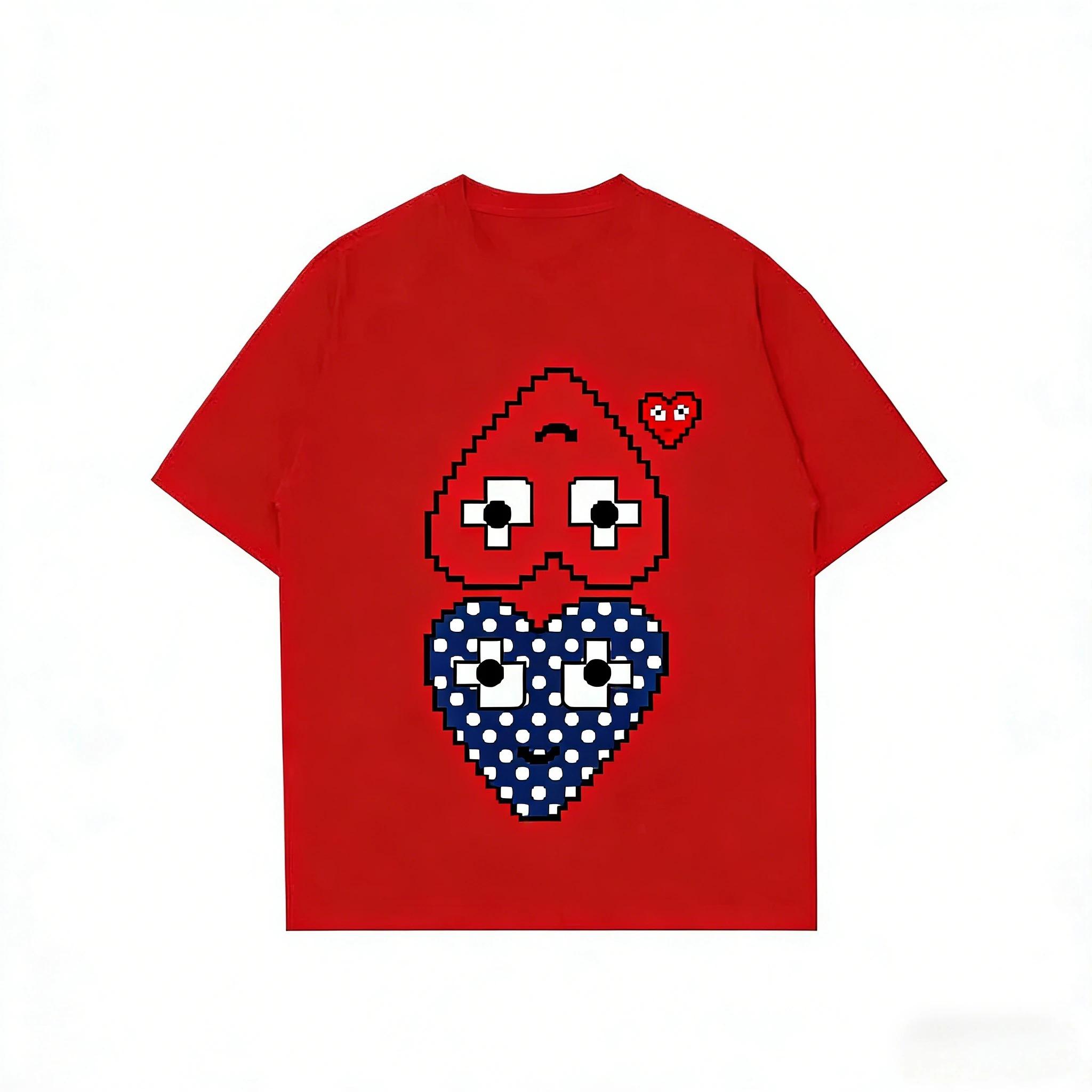 2026 Summer New Play Trendy Brand Men s and Women s Casual Heart Printing Round Neck Couple Outfit Top Short Sleeves T-shirt XXXL
2026 Summer New Play Trendy Brand Men s and Women s Casual Heart Printing Round Neck Couple Outfit Top Short Sleeves T-shirt XXXL