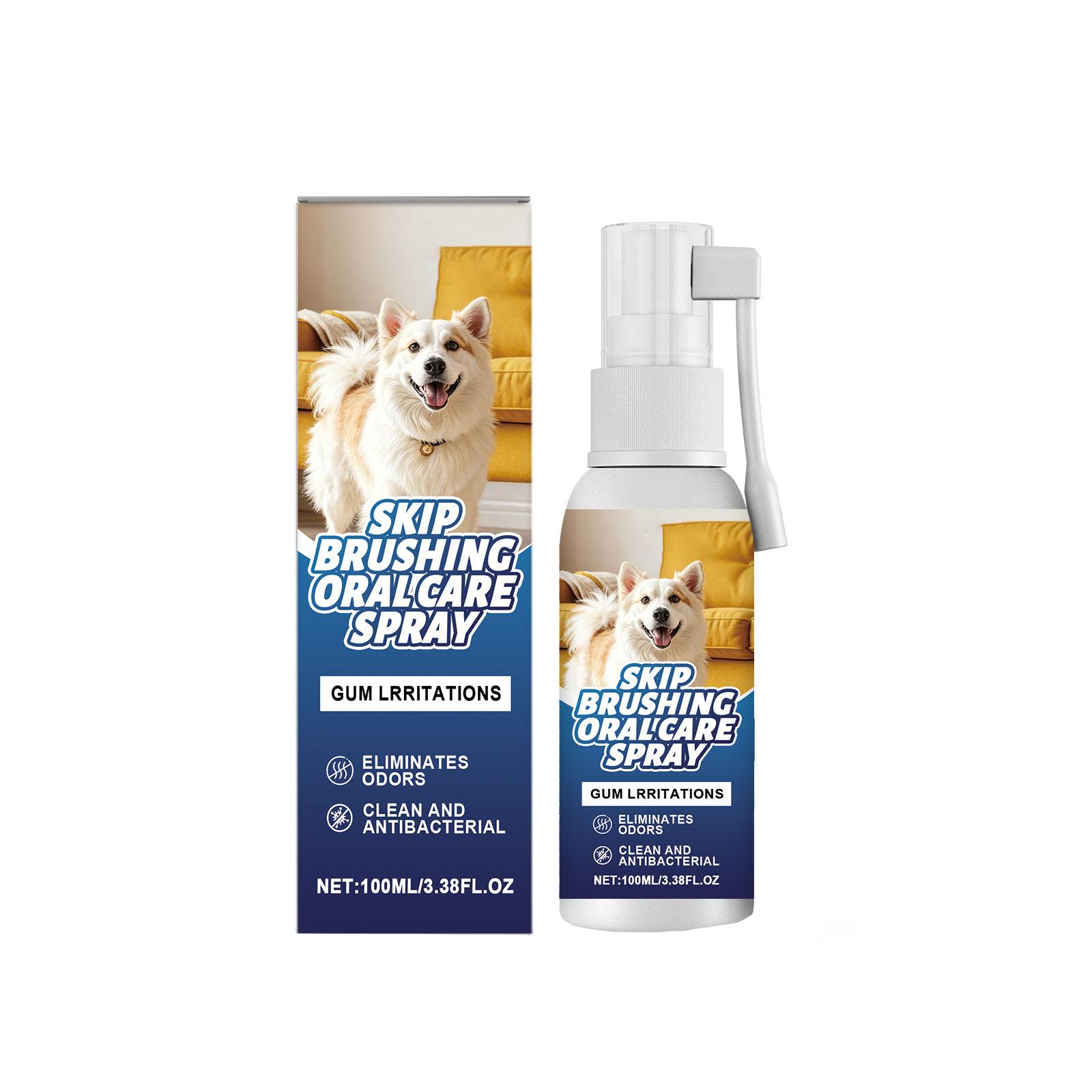 Спрей для ухода за полостью рта питомца освежает дыхание питомца, очищает налет и желтые зубы. 100 мл One Size
Спрей для ухода за полостью рта питомца освежает дыхание питомца, очищает налет и желтые зубы. 100 мл One Size