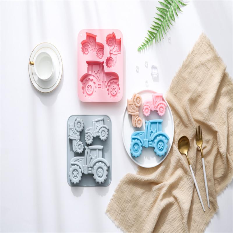 3-Cavity Tractor-Shaped Silicone Mold Of Different Sizes Chocolate Jelly Ice Cube Cake Mold High Temperature Resistant random
3-Cavity Tractor-Shaped Silicone Mold Of Different Sizes Chocolate Jelly Ice Cube Cake Mold High Temperature Resistant random