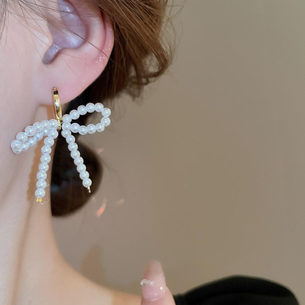 Jewelry Accessories Bowknot Pearl Earrings Big Long Bowknot Bow Pearl Drop Earrings Travel
Jewelry Accessories Bowknot Pearl Earrings Big Long Bowknot Bow Pearl Drop Earrings Travel