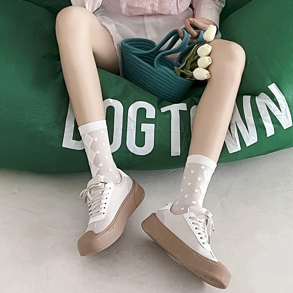 Sweet Love Wave Point Lolita Korean Style Socks Crystal Silk Socks Medium Tube Socks Girls Hosiery
Sweet Love Wave Point Lolita Korean Style Socks Crystal Silk Socks Medium Tube Socks Girls Hosiery