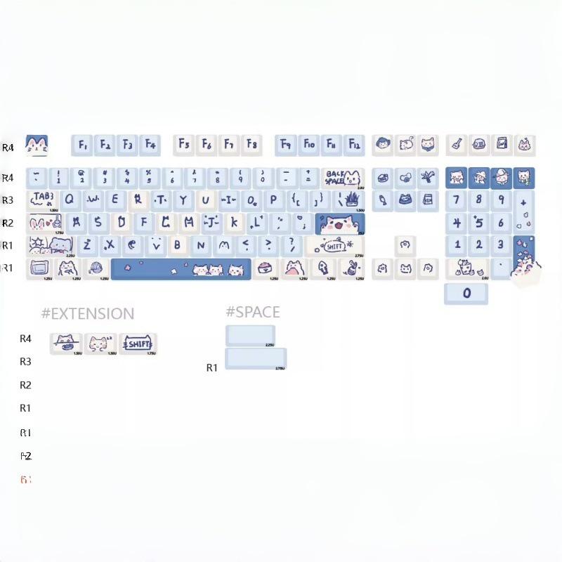 Blue Cartoon Cat Keycap - High-Quality, Cute DIY Accessory for Girls, Cross-Axis Compatible
Blue Cartoon Cat Keycap - High-Quality, Cute DIY Accessory for Girls, Cross-Axis Compatible