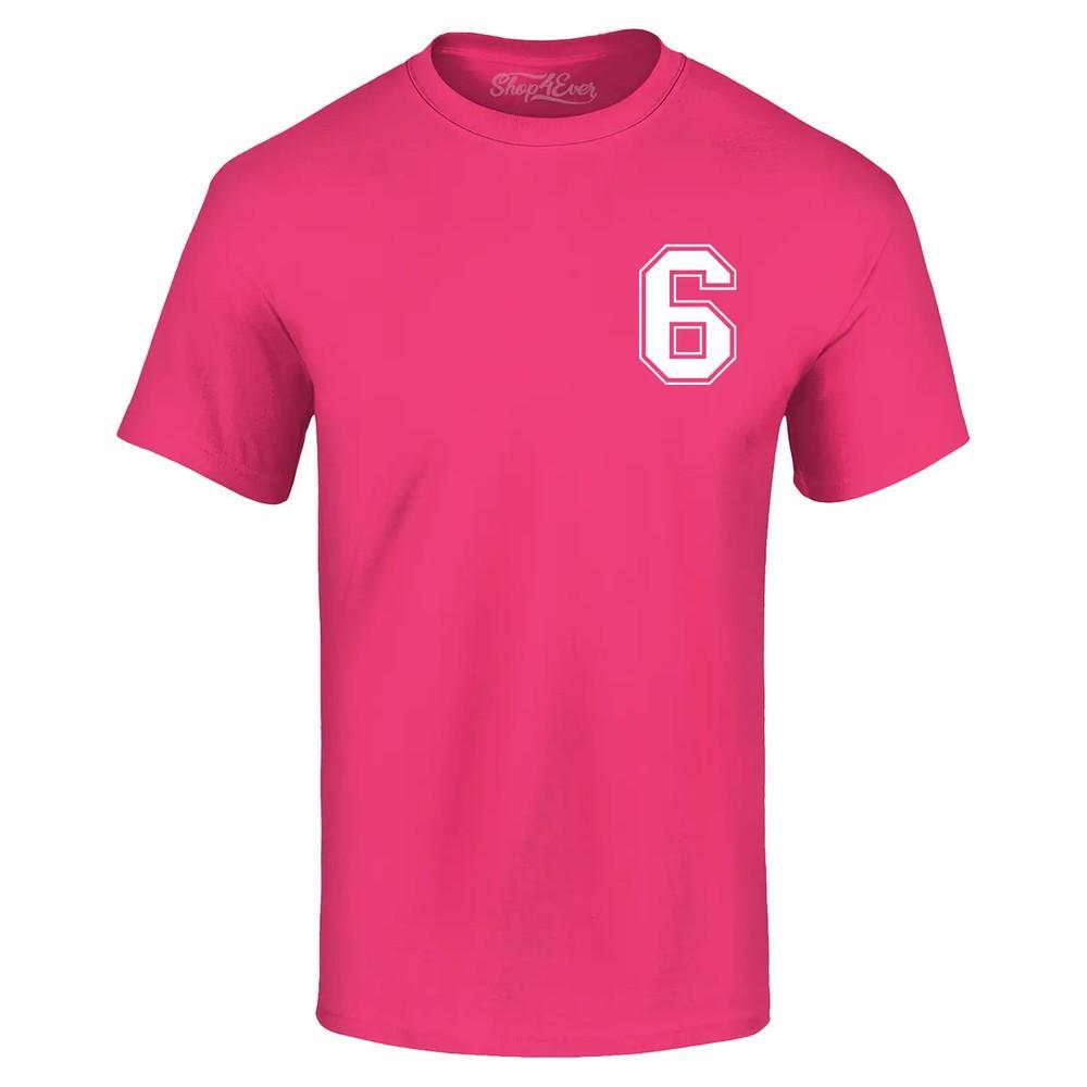 6 Six Pocket Varsity Number T-shirt Funny Number Meme Shirt 2XL
6 Six Pocket Varsity Number T-shirt Funny Number Meme Shirt 2XL