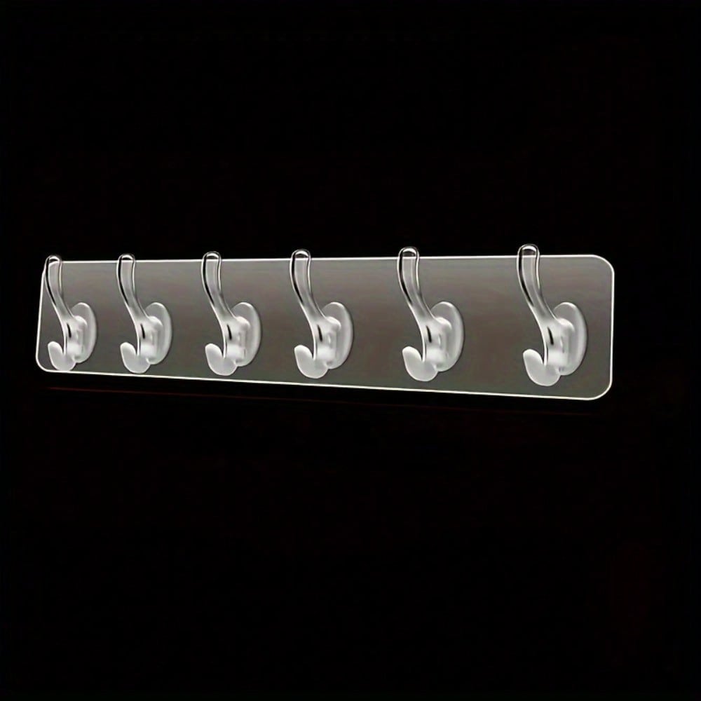 Acrylic Row Hook, Adhesive Wall Hook, 6-Hook No Trace Rack for Hanging Clothes, Towels, Keys, And Other Items, Suitable for Kitchen, Bedroom 1PC прозрачный
Acrylic Row Hook, Adhesive Wall Hook, 6-Hook No Trace Rack for Hanging Clothes, Towels, Keys, And Other Items, Suitable for Kitchen, Bedroom 1PC прозрачный