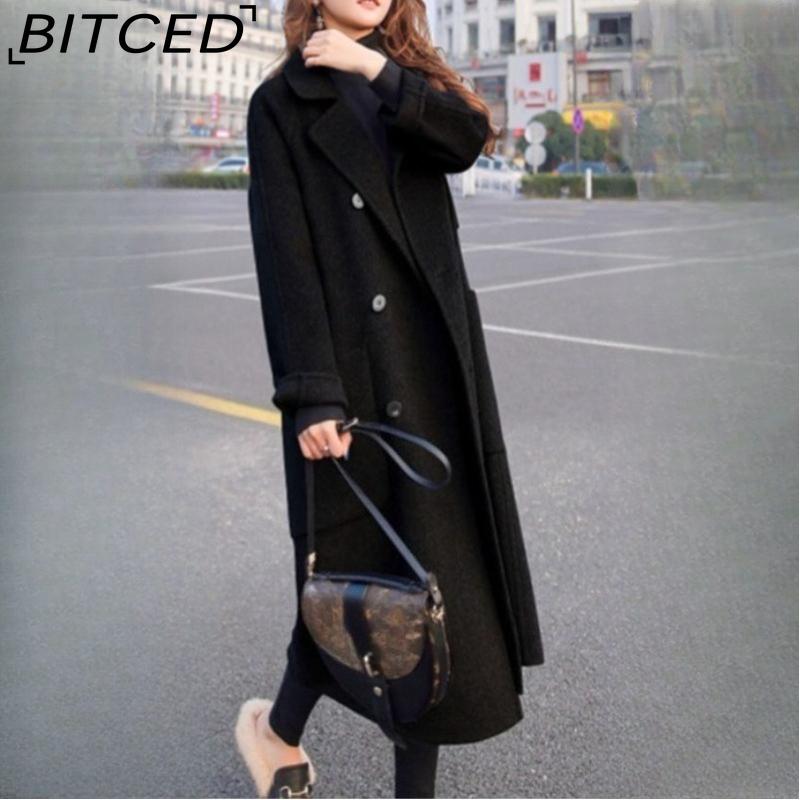 BITCED Женское шерстяное пальто средней длины Осень/Зима Мода Свободный крой Длина до колена Утепленное шерстяное пальто XXL чёрный
BITCED Женское шерстяное пальто средней длины Осень/Зима Мода Свободный крой Длина до колена Утепленное шерстяное пальто XXL чёрный
