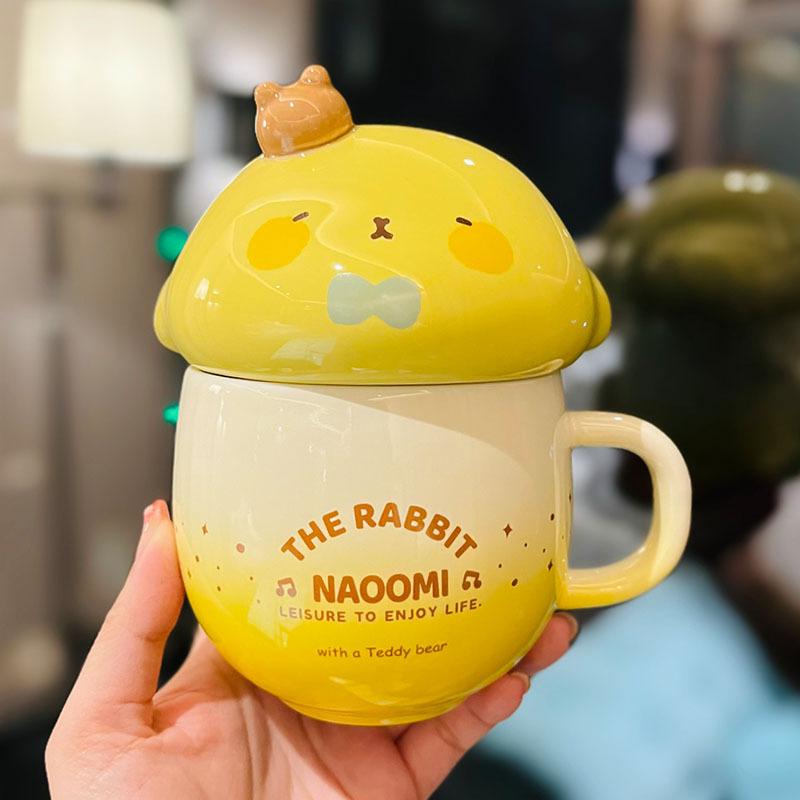 Cute Fufu Dog Ceramic Water Cup with Lid High Looking Girly Student Mug Home Korean Oatmeal Cup 400ml
Cute Fufu Dog Ceramic Water Cup with Lid High Looking Girly Student Mug Home Korean Oatmeal Cup 400ml