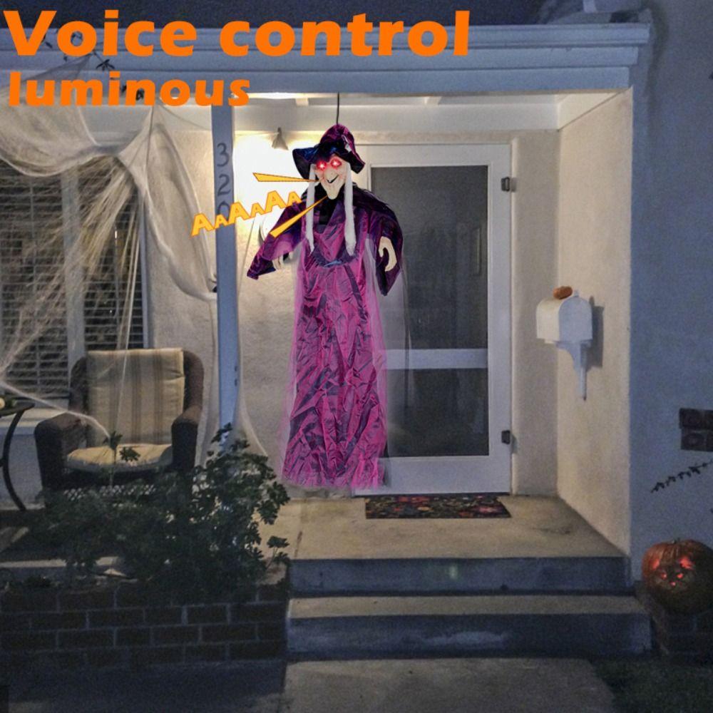 Horror Glowing Witch Dolls Voice Controlled Halloween Glowing Witch Dolls Festival Decor Garden
Horror Glowing Witch Dolls Voice Controlled Halloween Glowing Witch Dolls Festival Decor Garden