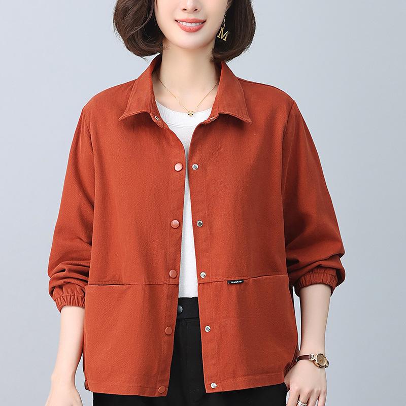 Petite Women s Pure Cotton Short Jacket - High-End Spring & Fall 2024 Fashion for Middle-Aged Mothers. XXL (Recommended 146-158 jin) brick червоний колір
Petite Women s Pure Cotton Short Jacket - High-End Spring & Fall 2024 Fashion for Middle-Aged Mothers. XXL (Recommended 146-158 jin) brick червоний колір