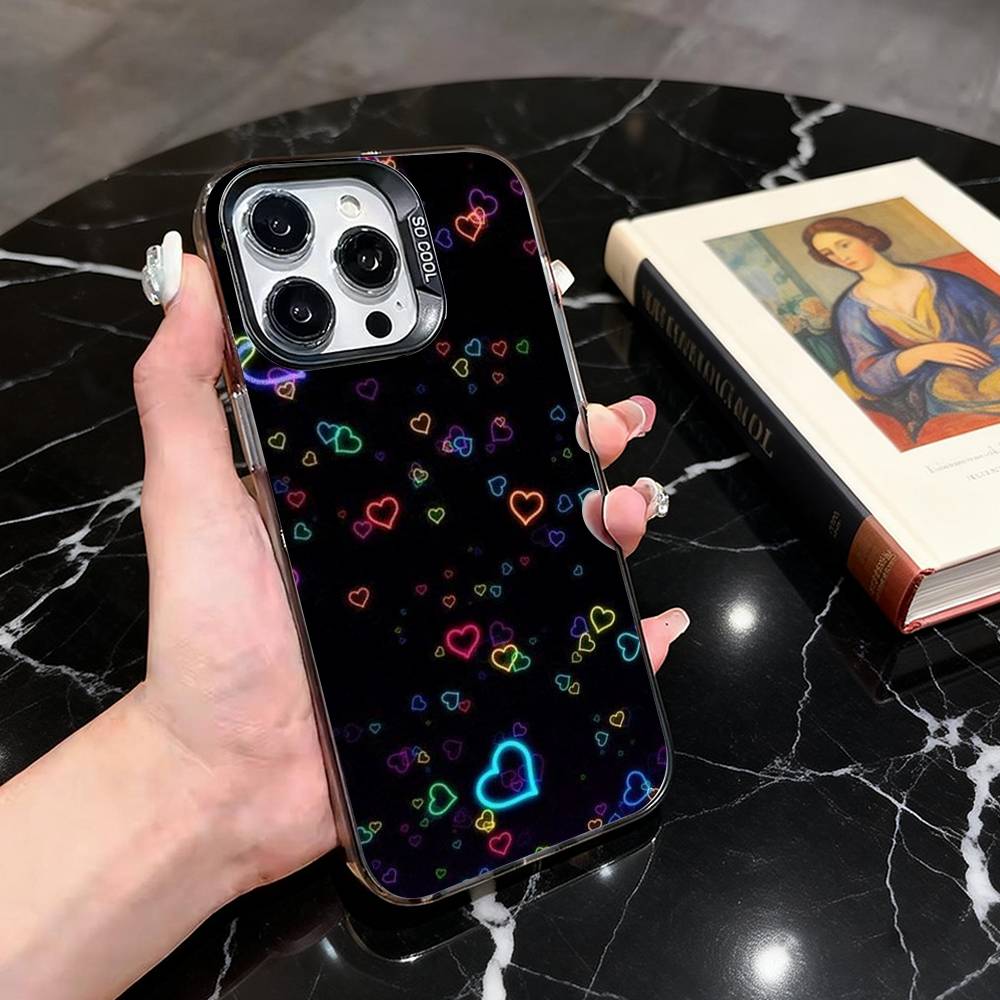 Neon Rainbow Heart Phone Case For iPhone 17,16,15,14,13,12,11 Plus,Pro Max,XS,Colorful Silver Phone case Funda Cover iPhone16promax
Neon Rainbow Heart Phone Case For iPhone 17,16,15,14,13,12,11 Plus,Pro Max,XS,Colorful Silver Phone case Funda Cover iPhone16promax