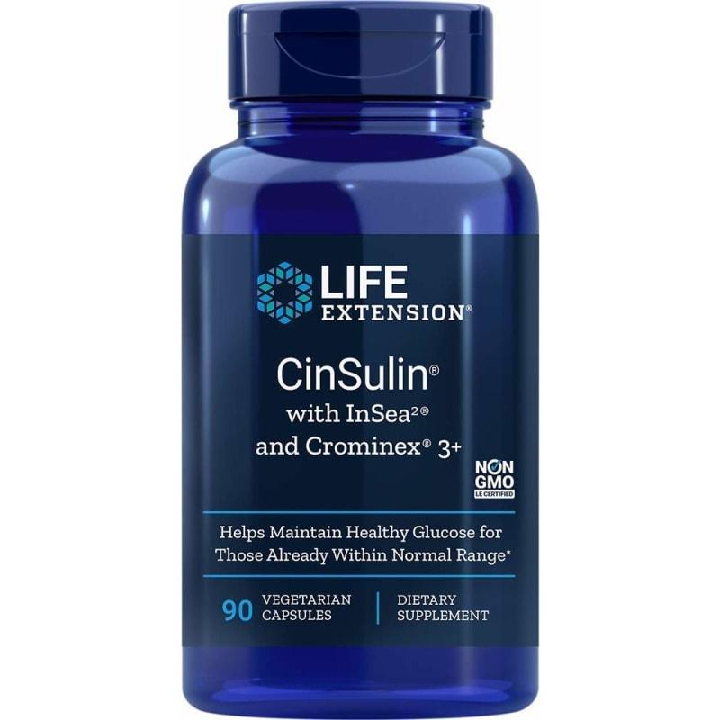 Life Extension CinSulin з InSea та Crominex 3+, 30 капсул
Life Extension CinSulin з InSea та Crominex 3+, 30 капсул