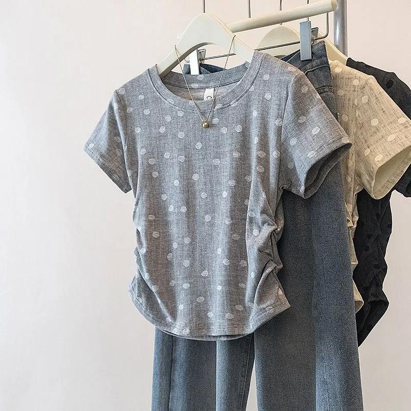 Summer Plus Size Women s Rendering Short-sleeved T-shirt Women s New Tie-dye Printed Round Neck Crop Top S серый
Summer Plus Size Women s Rendering Short-sleeved T-shirt Women s New Tie-dye Printed Round Neck Crop Top S серый