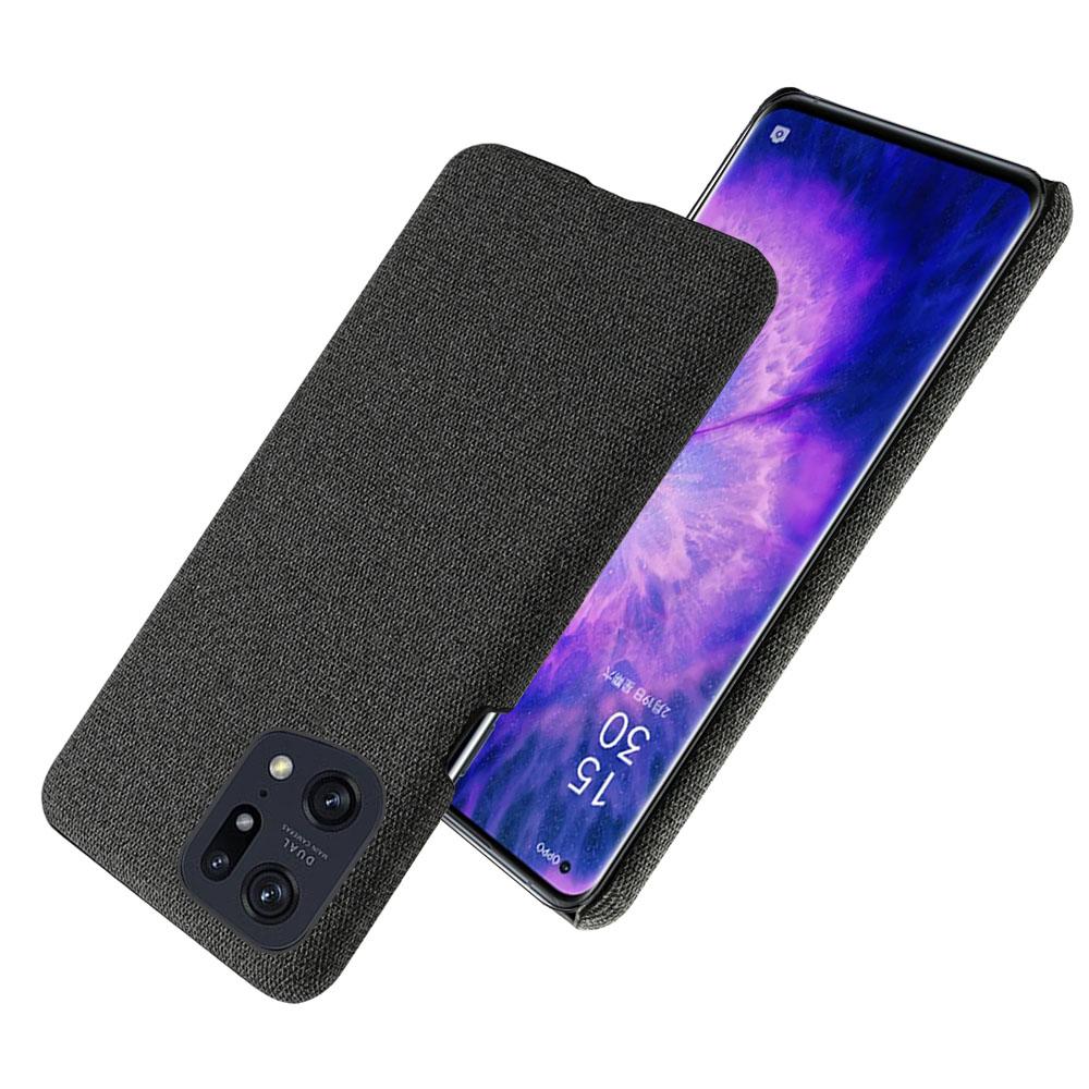Slim Phone Case for Oppo Find X5 Pro Solid Color Cloth Texture+PC Protector Heat Dissipation Incomplete Covering Back Shell Black
Slim Phone Case for Oppo Find X5 Pro Solid Color Cloth Texture+PC Protector Heat Dissipation Incomplete Covering Back Shell Black