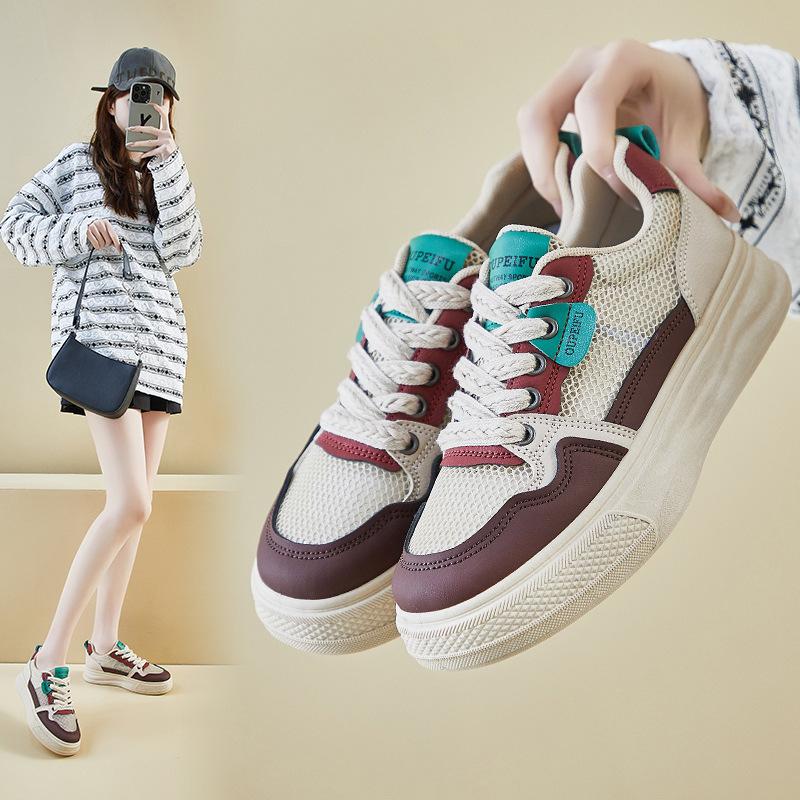 New Summer White Shoes for Female Students Thick Sole Heightened Mesh Breathable and Casual 40
New Summer White Shoes for Female Students Thick Sole Heightened Mesh Breathable and Casual 40