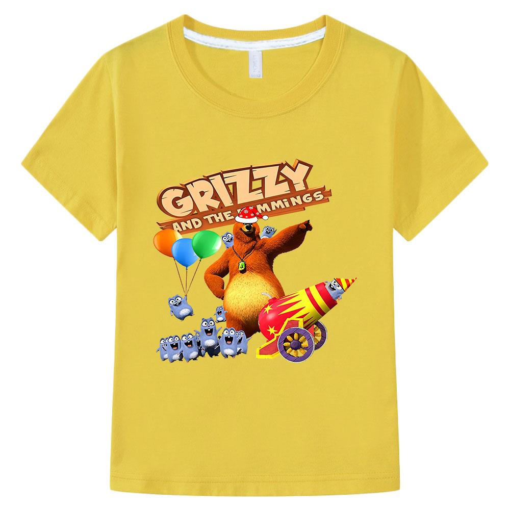 Grizzy and The Lemmings Children s T-Shirt Cotton Cartoon Print Short Sleeve Cute Boys Girls Tops Kids 3-12Y O-Neck Tees Summer 160 жовтий
Grizzy and The Lemmings Children s T-Shirt Cotton Cartoon Print Short Sleeve Cute Boys Girls Tops Kids 3-12Y O-Neck Tees Summer 160 жовтий