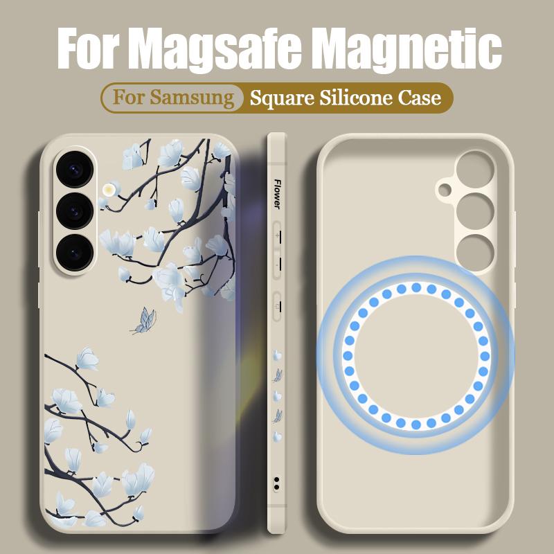 Для Samsung S24 S22 Ultra Plus S23 S21 S20 Fe с цветочным рисунком для Magsafe Магнитная защита линзы со шнурком ТПУ Мягкий тонкий противоударный чехол Samsung S24 чёрный
Для Samsung S24 S22 Ultra Plus S23 S21 S20 Fe с цветочным рисунком для Magsafe Магнитная защита линзы со шнурком ТПУ Мягкий тонкий противоударный чехол Samsung S24 чёрный