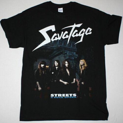 Черная футболка унисекс Savatage Streets A Rock Opera Ideal с принтом 
Черная футболка унисекс Savatage Streets A Rock Opera Ideal с принтом