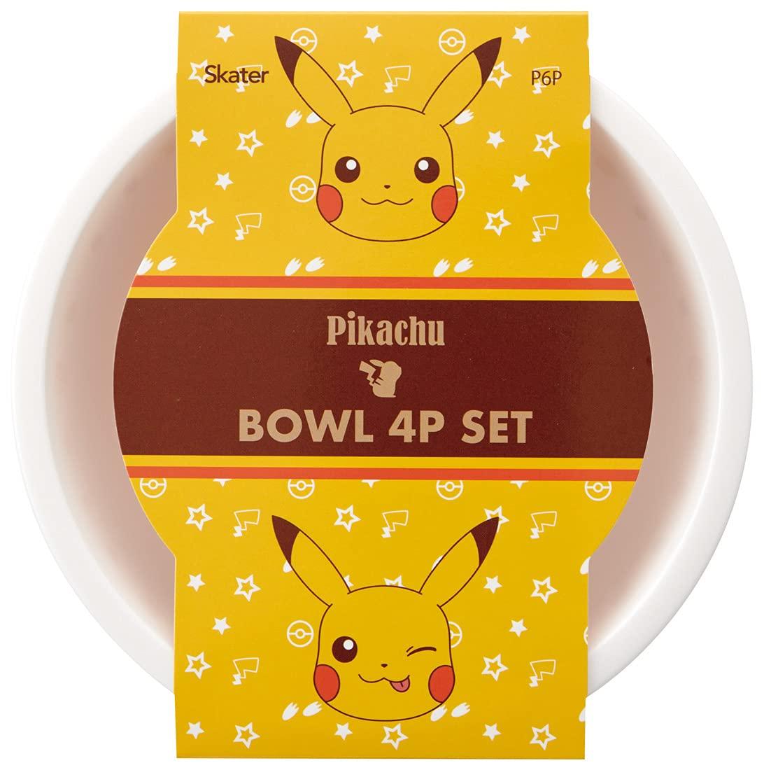 Skater Set of Made in Bowls, 4, 15.5cm, Plastic, Pikachu, Pokémon Design, Japan, P6P-A
Skater Set of Made in Bowls, 4, 15.5cm, Plastic, Pikachu, Pokémon Design, Japan, P6P-A