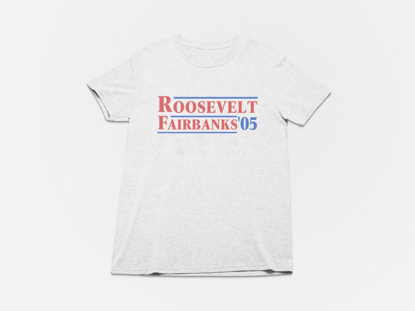 Theodore Roosevelt & Charles W. Fairbanks Tshirt, Political, Campaign (1901-1909) 3XL
Theodore Roosevelt & Charles W. Fairbanks Tshirt, Political, Campaign (1901-1909) 3XL