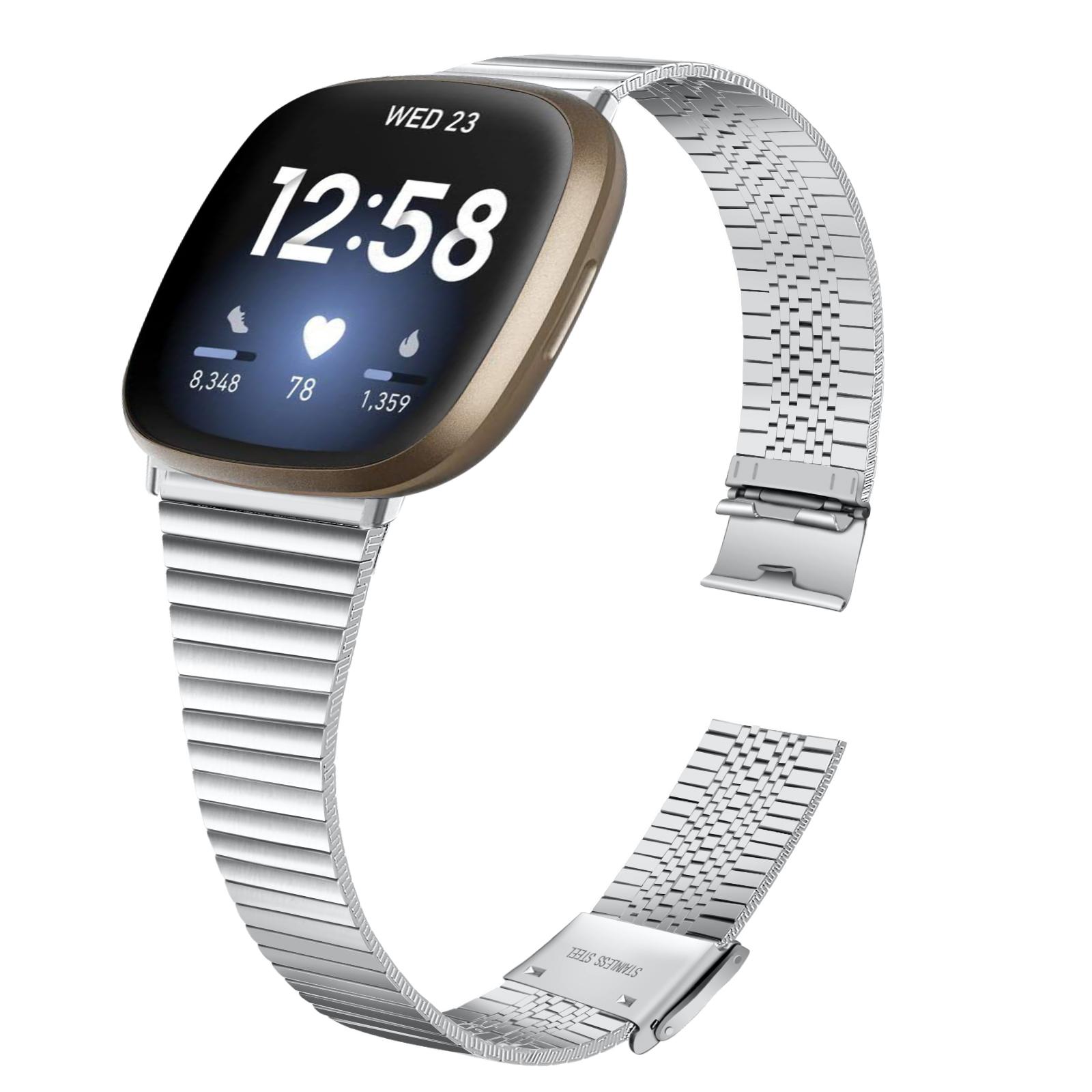 For Fitbit Versa 4/Sense 2 Adjustable Stainless Steel Smartwatch Strap Replacement Wrist Band Silver
For Fitbit Versa 4/Sense 2 Adjustable Stainless Steel Smartwatch Strap Replacement Wrist Band Silver