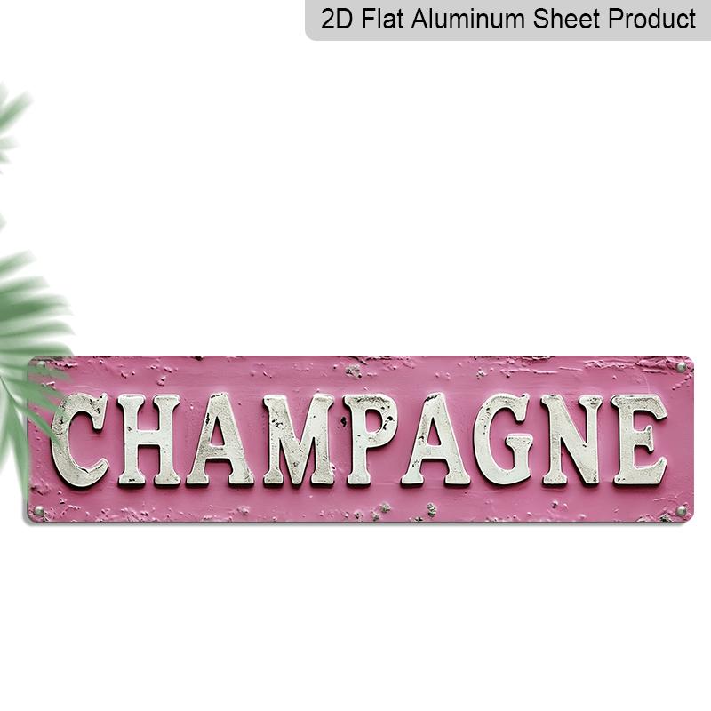 2D Flat, 1pc Vintage Champagne Metal Sign - Rustic Pink Wall Decor with Golden Lettering, 4x16 Inches, Perfect for Home, Bar, or Room Decoration 40cm x 10cm
2D Flat, 1pc Vintage Champagne Metal Sign - Rustic Pink Wall Decor with Golden Lettering, 4x16 Inches, Perfect for Home, Bar, or Room Decoration 40cm x 10cm