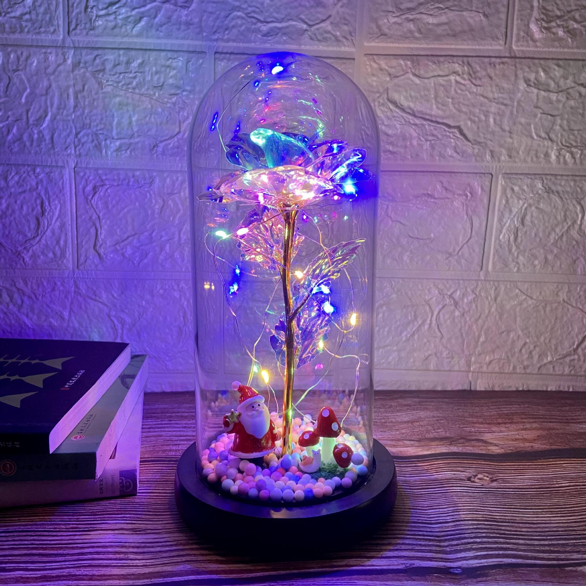 Романтичная вечная роза, цветная золотая фольга, цветок розы со светодиодной подсветкой, кукла в стеклянном куполе, НОВЫЙ подарок на свадьбу ко Дню святого Валентина, декор
Романтичная вечная роза, цветная золотая фольга, цветок розы со светодиодной подсветкой, кукла в стеклянном куполе, НОВЫЙ подарок на свадьбу ко Дню святого Валентина, декор