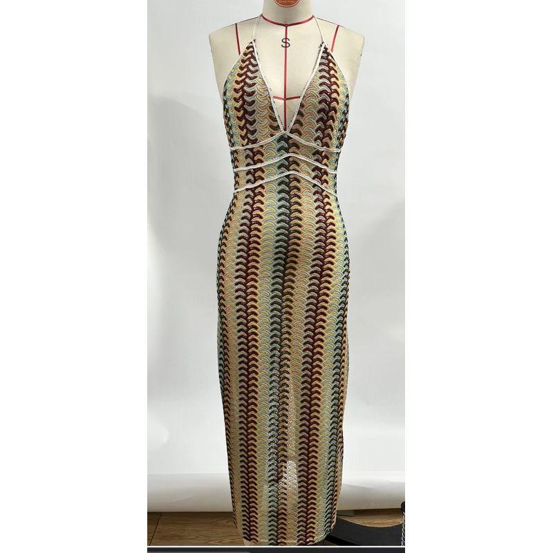 Western Style Contrast Color Lace Sexy V-neck Backless Beach dress Sexy Seamless Beach Dress Figure Color S
Western Style Contrast Color Lace Sexy V-neck Backless Beach dress Sexy Seamless Beach Dress Figure Color S