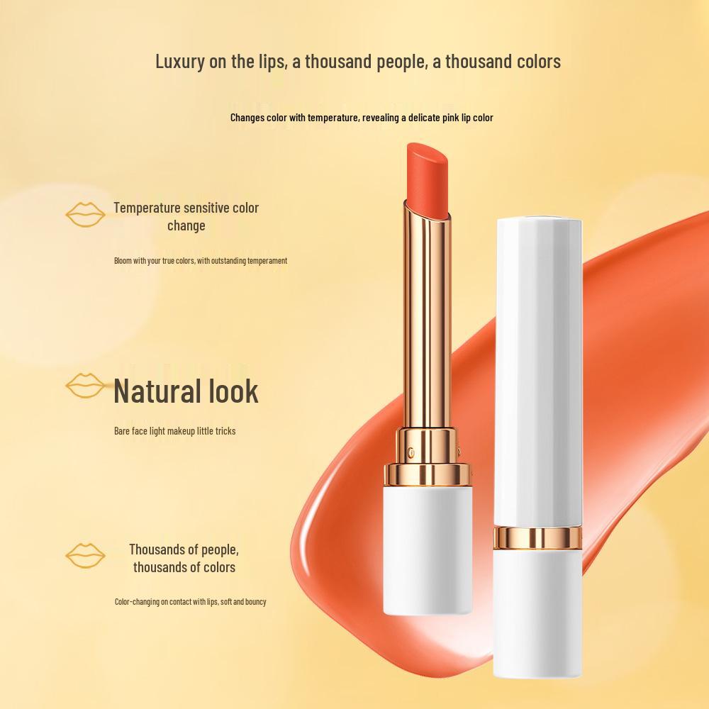 Haitui er Platinum Temperature-Change Lip Balm - Silky, Non-Stick, Enhancing Lipstick 2g 2g
Haitui er Platinum Temperature-Change Lip Balm - Silky, Non-Stick, Enhancing Lipstick 2g 2g