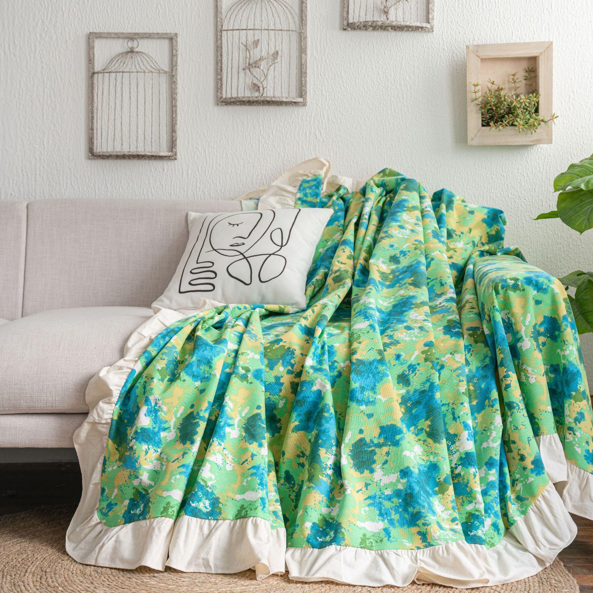 Шарф для дивана, однотонный многофункциональный чехол с рюшами по краю, чехол для дивана в ретро-американском стиле, чехол для дивана 100x160cm зелёный
Шарф для дивана, однотонный многофункциональный чехол с рюшами по краю, чехол для дивана в ретро-американском стиле, чехол для дивана 100x160cm зелёный