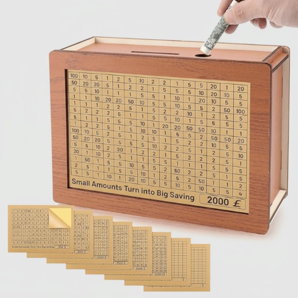 New Wooden Money Saving Box Handmade Saving Money Goals Coin Tray Storage Case Reusable Money Storage Bank Children Gifts
New Wooden Money Saving Box Handmade Saving Money Goals Coin Tray Storage Case Reusable Money Storage Bank Children Gifts